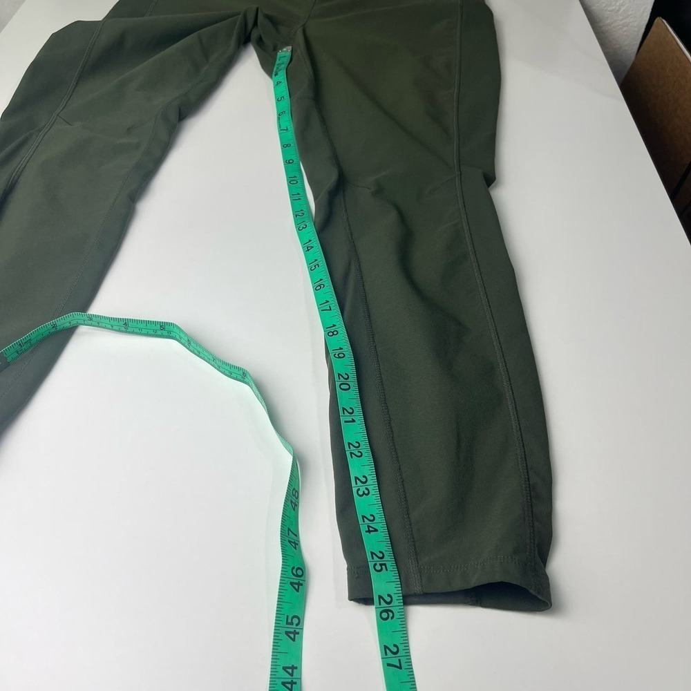 Title Nine Sylvan Hybrid Hiking Tights Leggings Pants Size Medium Olive Green - Picture 14 of 16